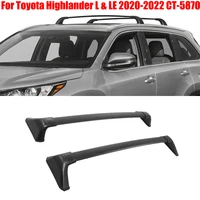 Car Top Luggage Carrier Rails for Toyota Highlander L & LE 2020 2021 2022 CT-5870 Aluminum alloy Roof Rack Crossbar