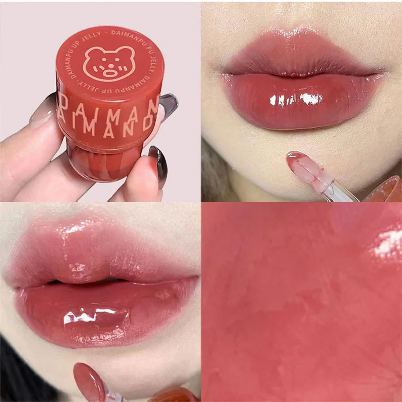 

Mirror Shiny Lip Gloss Moisturizing Lipsticks Honey Lasting No Fading Whitening Jelly Lip Seal Lip Glaze Women Korean Makeup