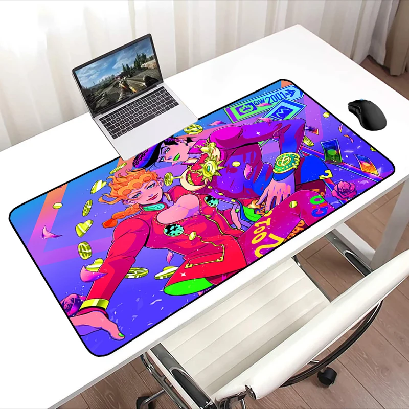 

Jojo Bizarre Adventure Xxl Mouse Pad Gamer Non-slip Mat Gaming Laptops Deskmat Computer Accessories Mausepad Mousepad Mats Pc