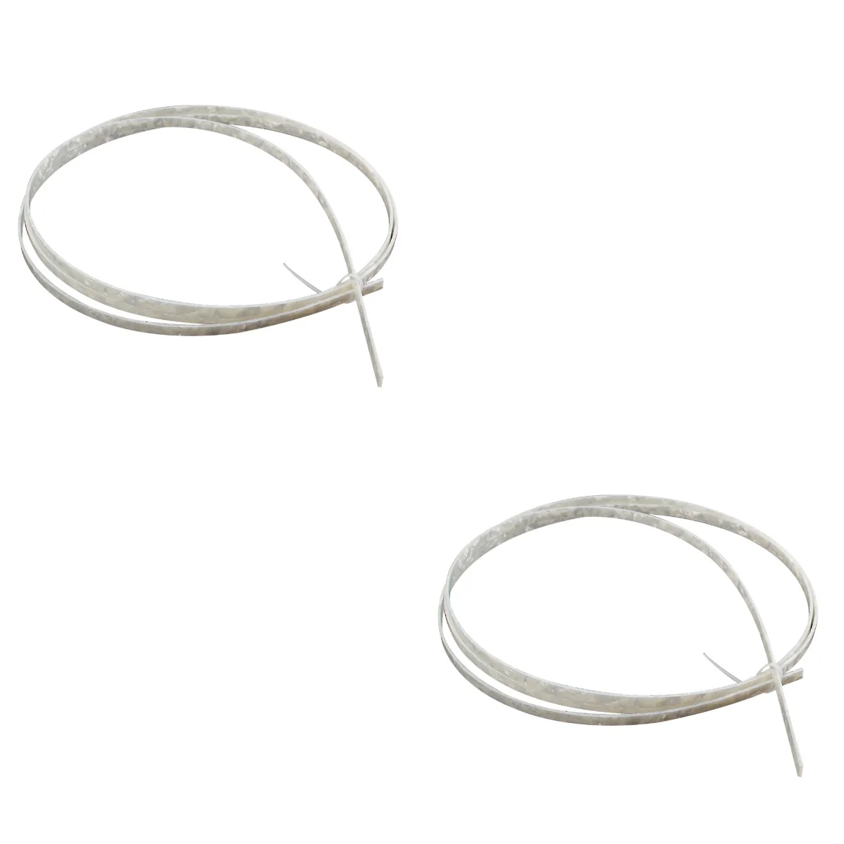 

2pcs 6 mm Width Guitar Binding Purling Strips Celluloid Guitar Binding Materials White Pearl for Classical Acoustic Guitar and