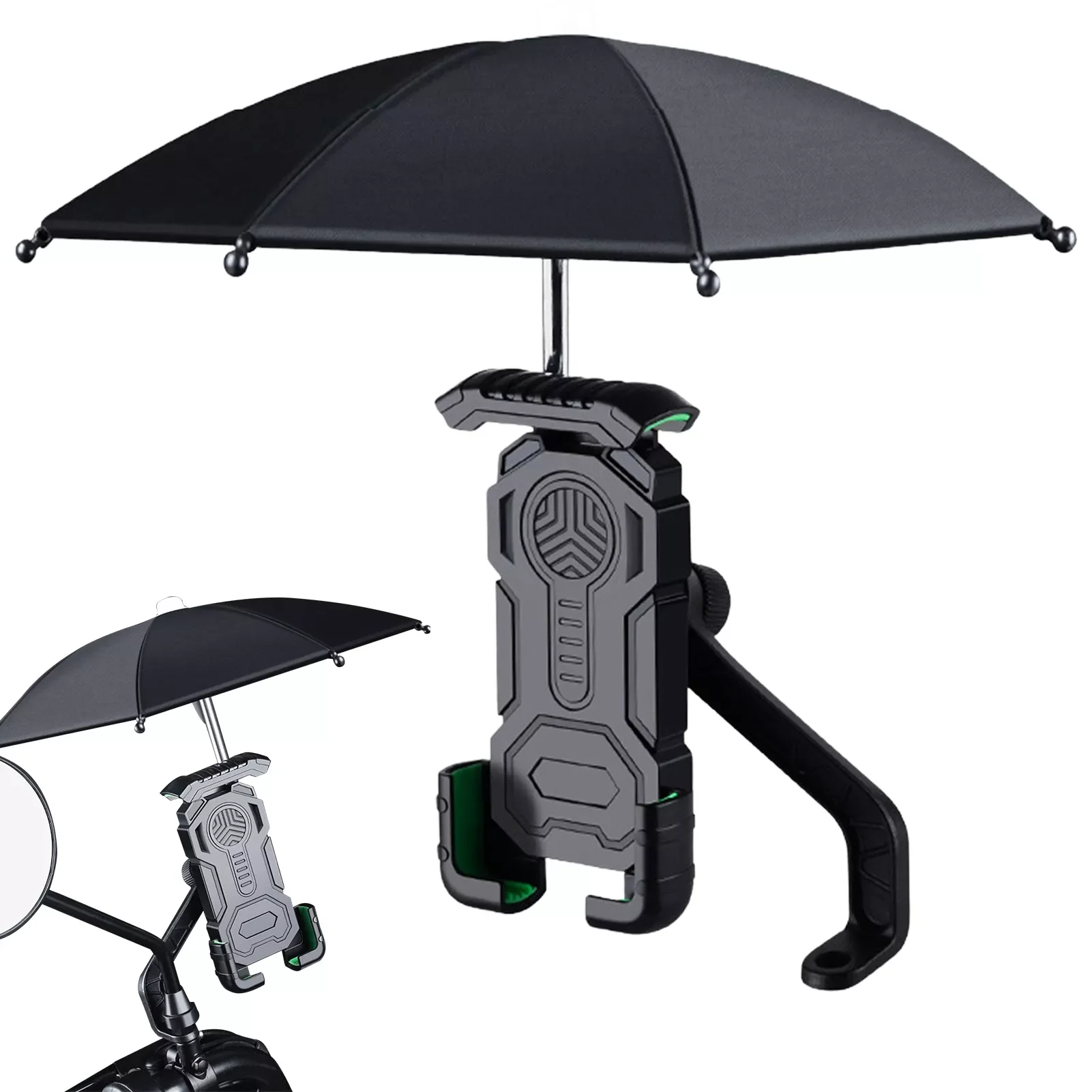 

2023NEW Bike Holder With Umbrella Novel Holder With Sunshade Umbrella Mobile Mount Holder Anti-Refection Block Glare