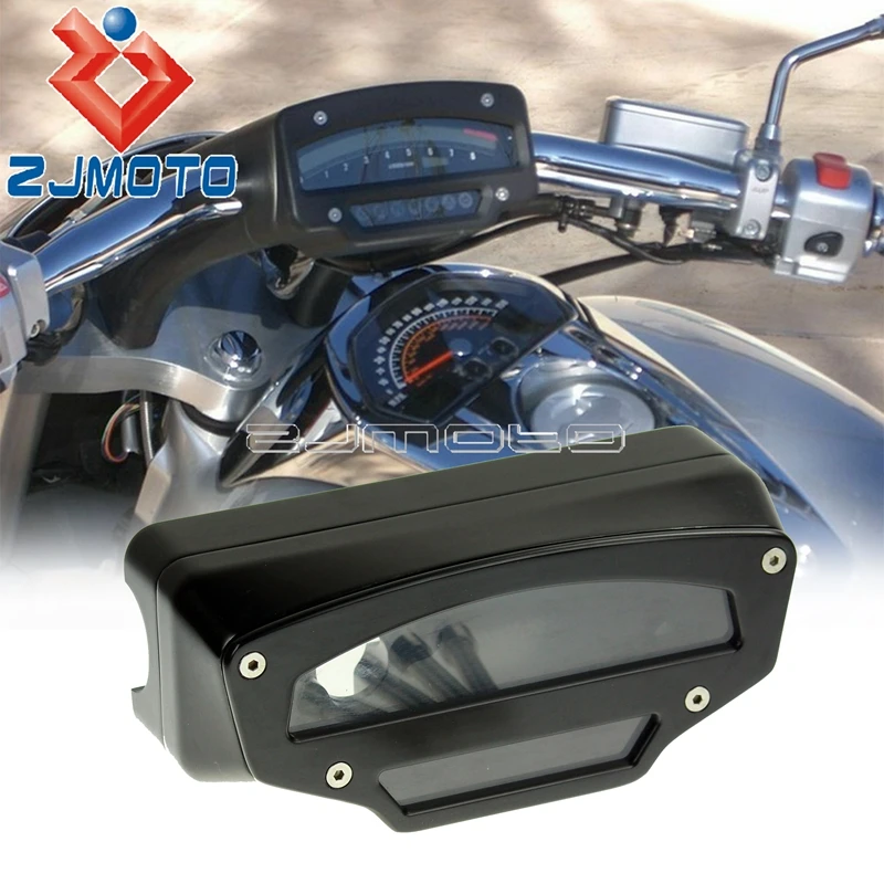 

Черный алюминиевый тахометр, крепление для перемещения тахометра, тахометр, спидометр, корпус, крышка для Suzuki выбрать M109R