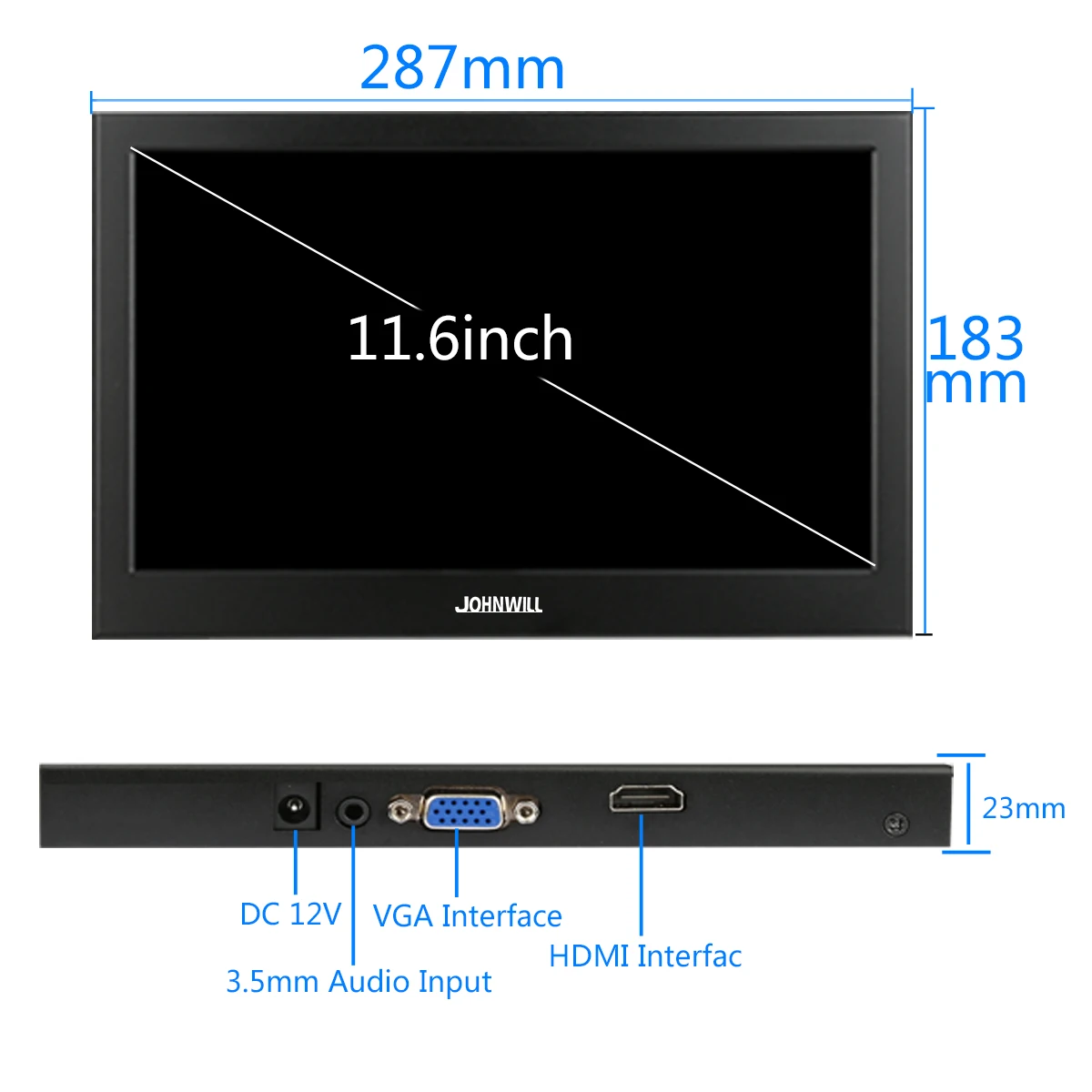 11 6 HD 1080P IPS LCD Портативный монитор для PS3 PS4 XBOx360 VGA HDMI-совместимый интерфейс 10 1