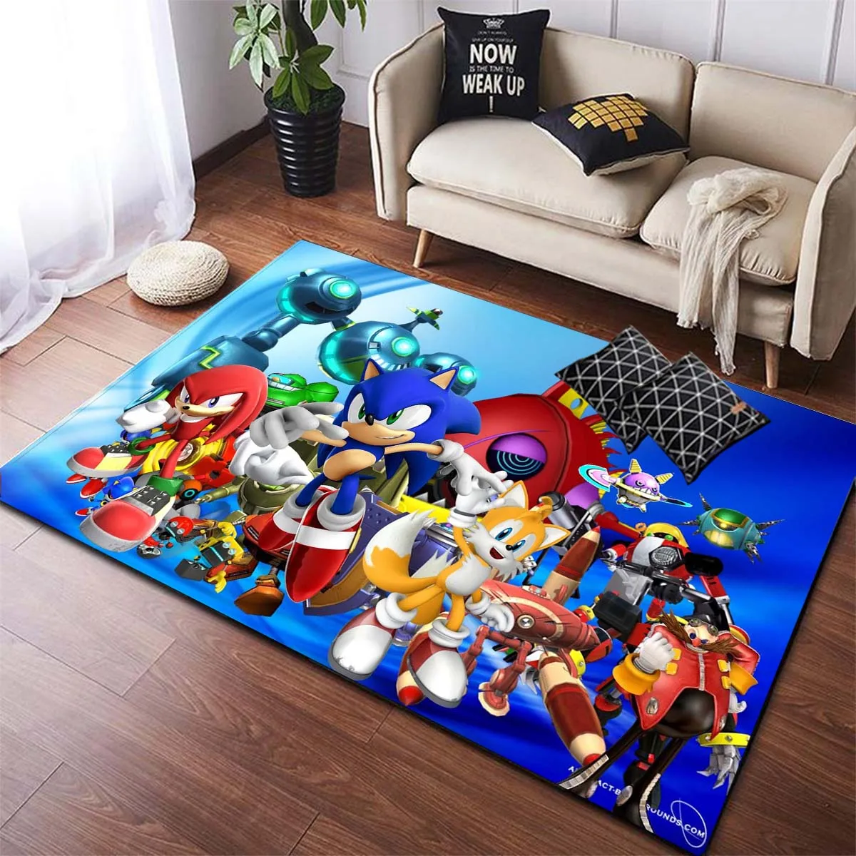 Аниме Sonic коврики с узором Противоскользящий коврик для гостиной детской спальни