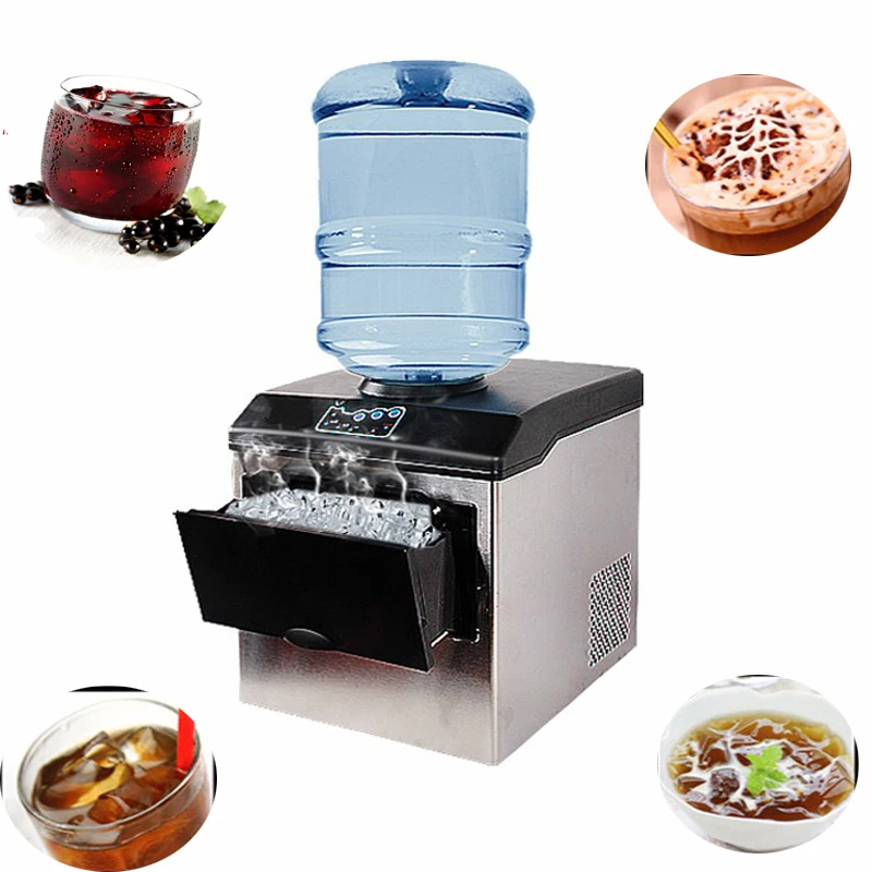 

PBOBP Ice Maker Small 15kg Smart Mini Household Automatic Round Ice Cube Maker Ice Machine Easy To Make, Cool All Summer Long