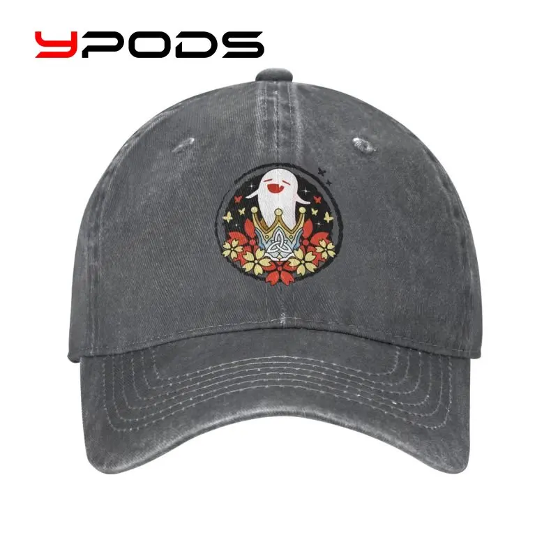 

Crowned Hu Tao Ghost Motorcycle baseball cap Outdoor Women Men's Adjustable Anime Game Genshin Impact Dad Hat