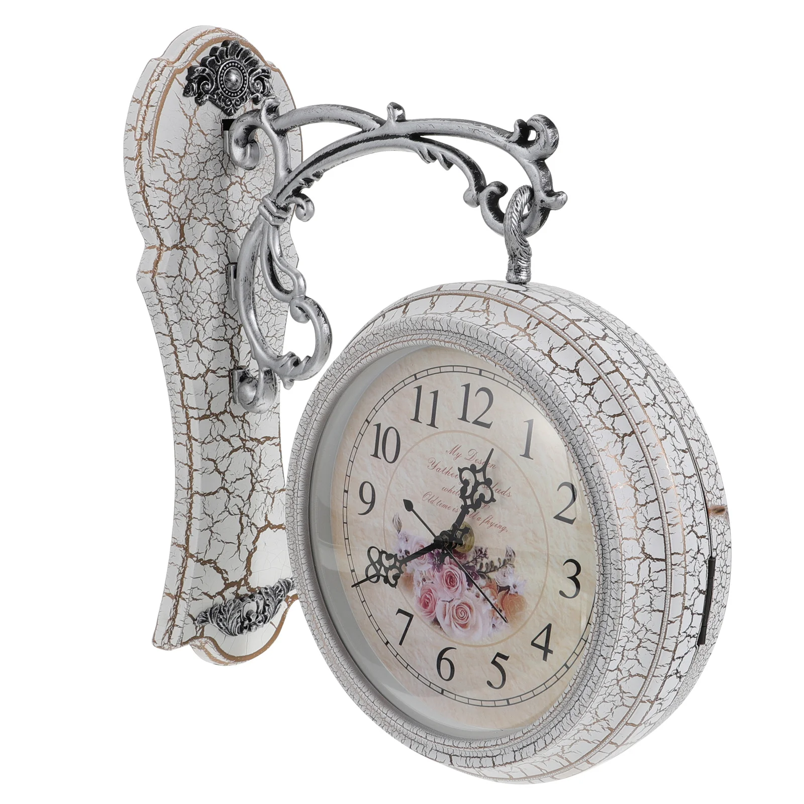 

Double Sided Wall Clock Household Hanging Large Digital Decor Vintage Home Living Rome Ornament