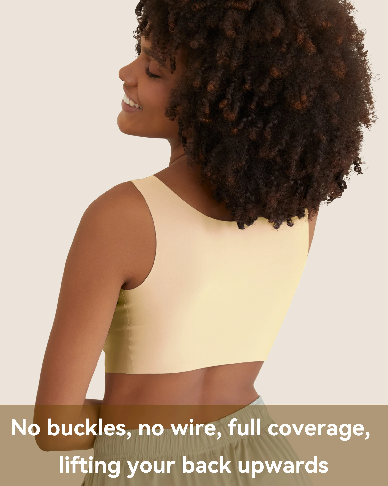 Niidor Women's Seamless Bra Invisible Wireless Bras Soft Comfy Daily Bra Female Wirefree T-Shirt Lingerie with Removable Pads