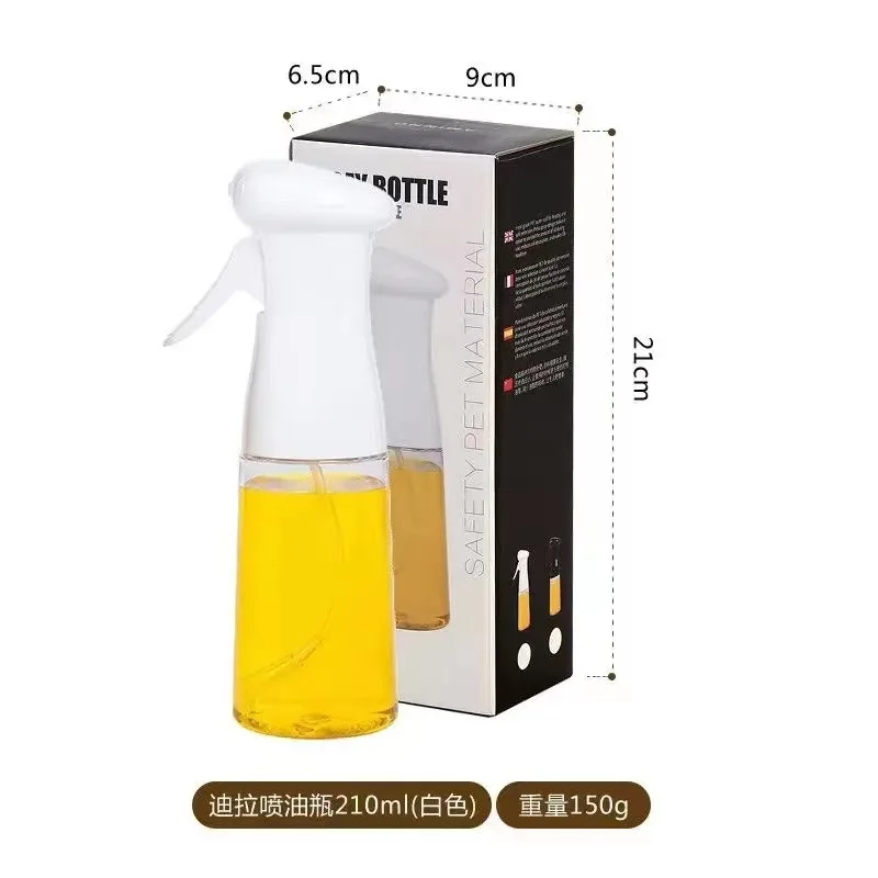 

Oil Sprayer for Cooking Olive Oil Spray Mister Sprayer for BBQ Salad Food Grade BPA-FREE 200ml plastic bottle