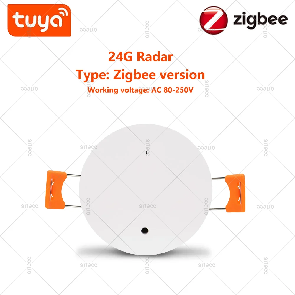 

Tuya Wi-Fi/ZigBee умный детектор присутствия человека умный PIR датчик человеческого тела 24G радар-детектор датчик движения поддержка Zigbee2MQTT