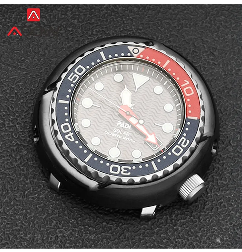 Stainless Steel Case for Seiko Prospex SNE497 SNE498 SNE499 518 533 535 537 Metal DIY Refit Case Men Watch Repair Accessories