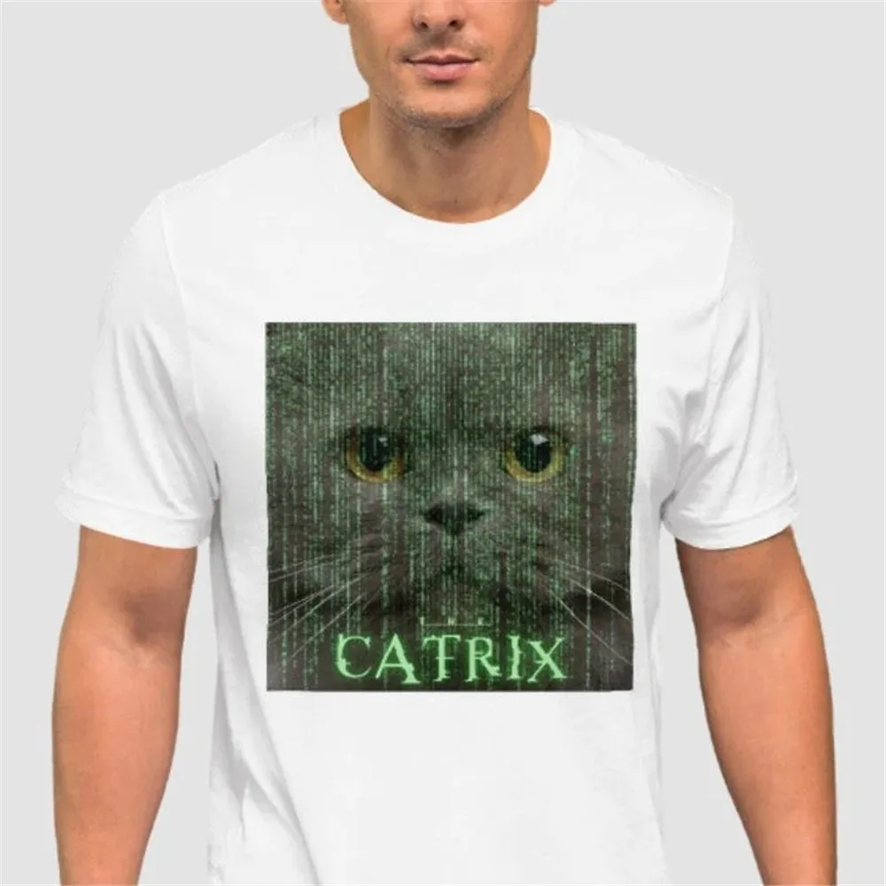 HX Футболки с животными The Catrix Super Kitty Cats Футболка из 100% хлопка для мужчин и женщин