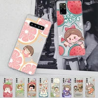 cute girls phone case for samsung a51 a52 a71 a12 for redmi 7 9 9a for huawei honor8x 10i clear case