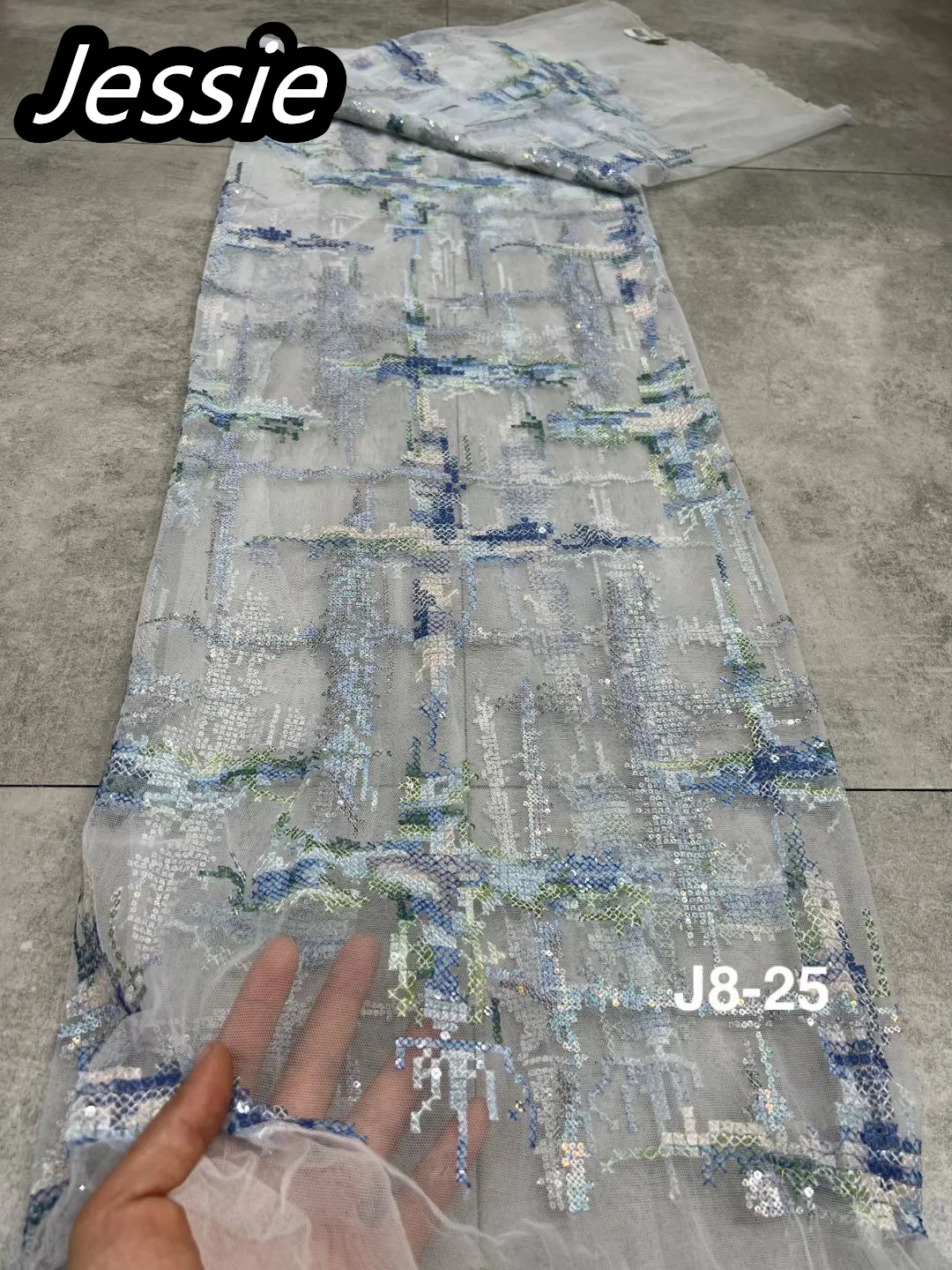 

2023 африканская мода, простой мягкий многоцветный Блестящий Кружевной Тюль с ручной вышивкой, вечернее платье, ткань