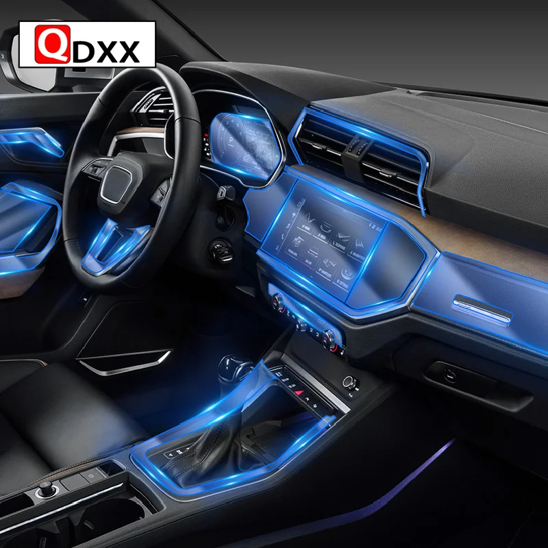 

For Audi Q3 F3 G2B 2012-2022Car Interior Center console Transparent TPU Protective film Anti-scratc Repair film Accessorie Refit