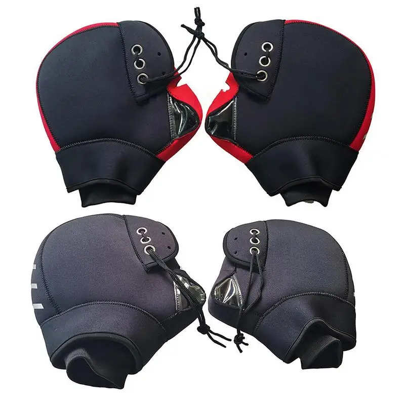 

Motorcycle Gloves Scooter Handlebar Grip Gloves Waterproof Windproof Bike Hand Handlebar Gloves Winter Thicken Warmer Gloves