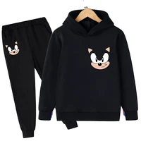 sonic hooded sweatshirts for babies boys and girls spring wear pants 2 pieces clothing for years 4 14 fashion novelty