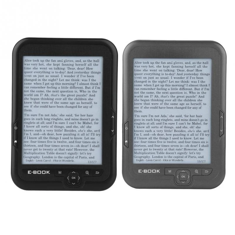 

Portable E-book Reader E-Ink 6 Inch E-reader 1024x768 Resolution Display 300DPI Blue Cover 16GB 8GB 4GB EBook Ebook Reader Read