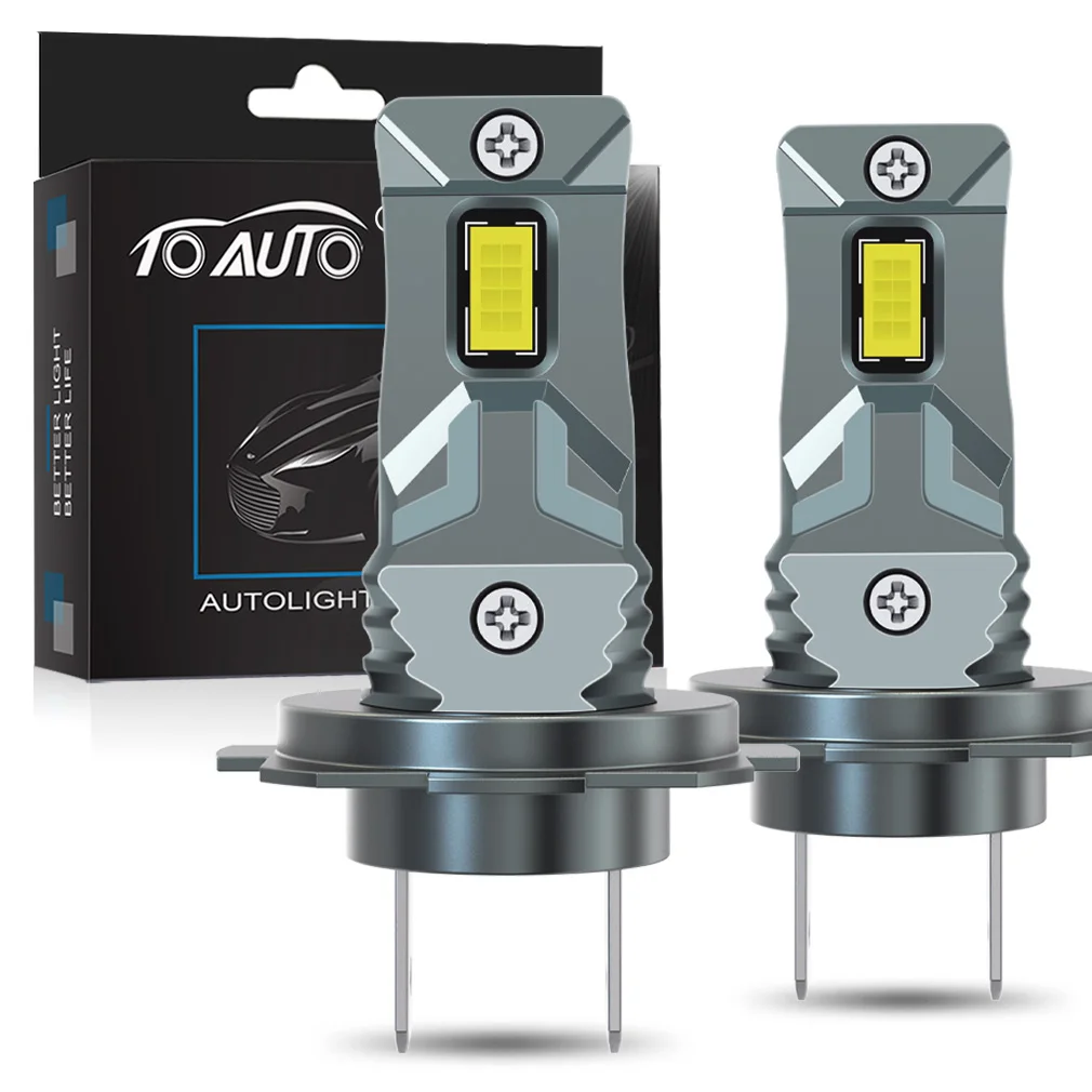 

2 шт. H7 H4 Автомобильные светодиодные фары 20000LM 80W H1 H11 Светодиодные автоматические противотуманные фары дальнего и ближнего света Беспроводные светодиодные лампы Plug and Play 6500K 12V