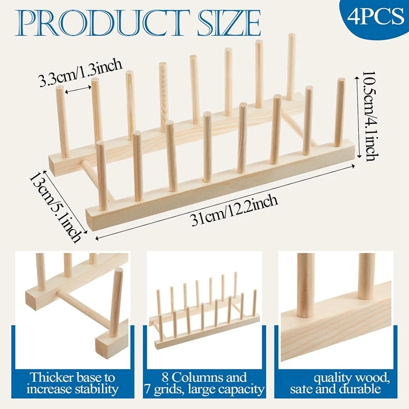 Стеклянный ящик для хранения из 4 предметов бамбуковая подставка посуды цветных