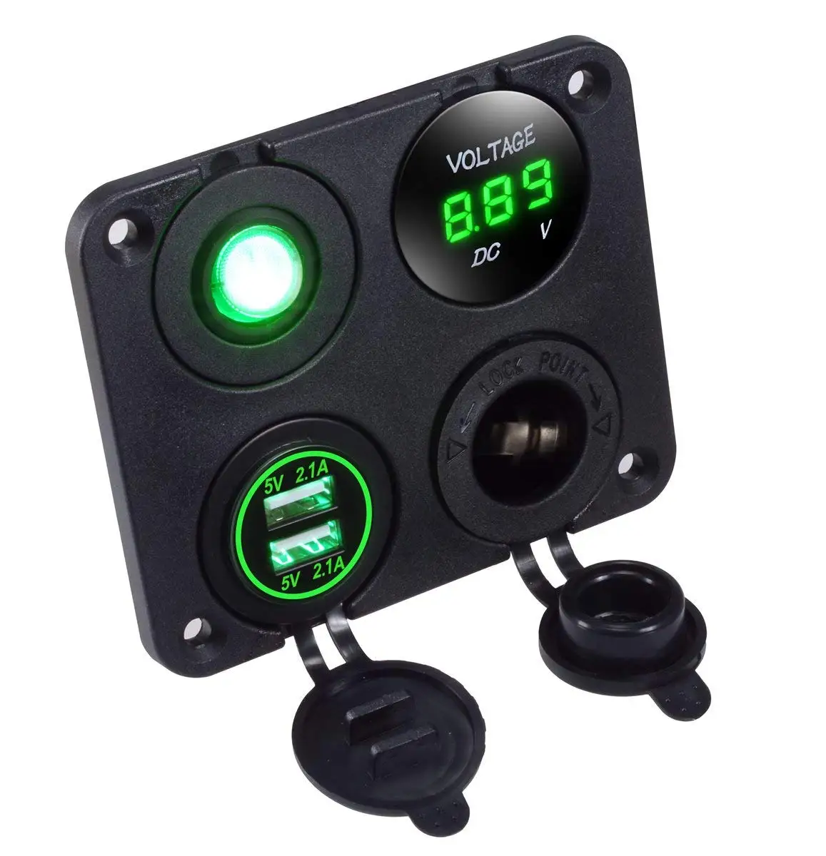 Зарядное устройство с двумя USB-портами и вольтметром 4 2 А | Автомобили мотоциклы