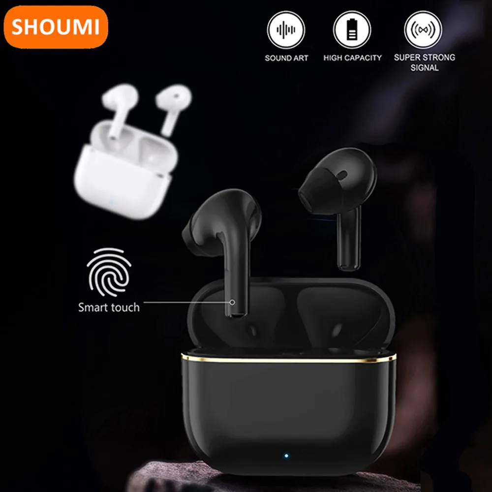

Наушники Shoumi S3 Tws, беспроводные наушники, Bluetooth наушники-вкладыши, гарнитура с низкой задержкой, наушники-вкладыши с микрофоном для Xiaomi, спор...