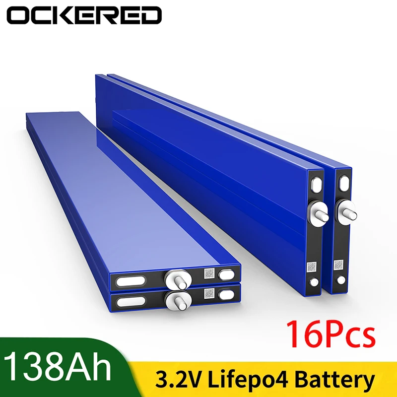 

16Pcs 3.2V 138AH lifepo4 lithium ion battery Original battery 3.2v lifepo4 blade battery for solar energy storage system