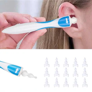 2022 Hot Ear Cleaner Silicon Ear Spoon Tool Set 16 Pcs Care Soft Spiral For Ears Cares Health Tools 