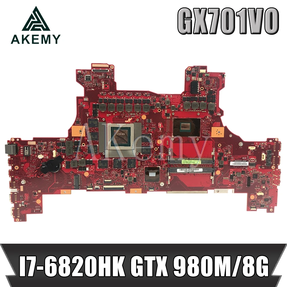 

SAMXINNO GX701VO Motherboard For Asus ROG GX701 GX701V GX701VO Laotop Mainboard with I7-6820HK GTX 980M/8G
