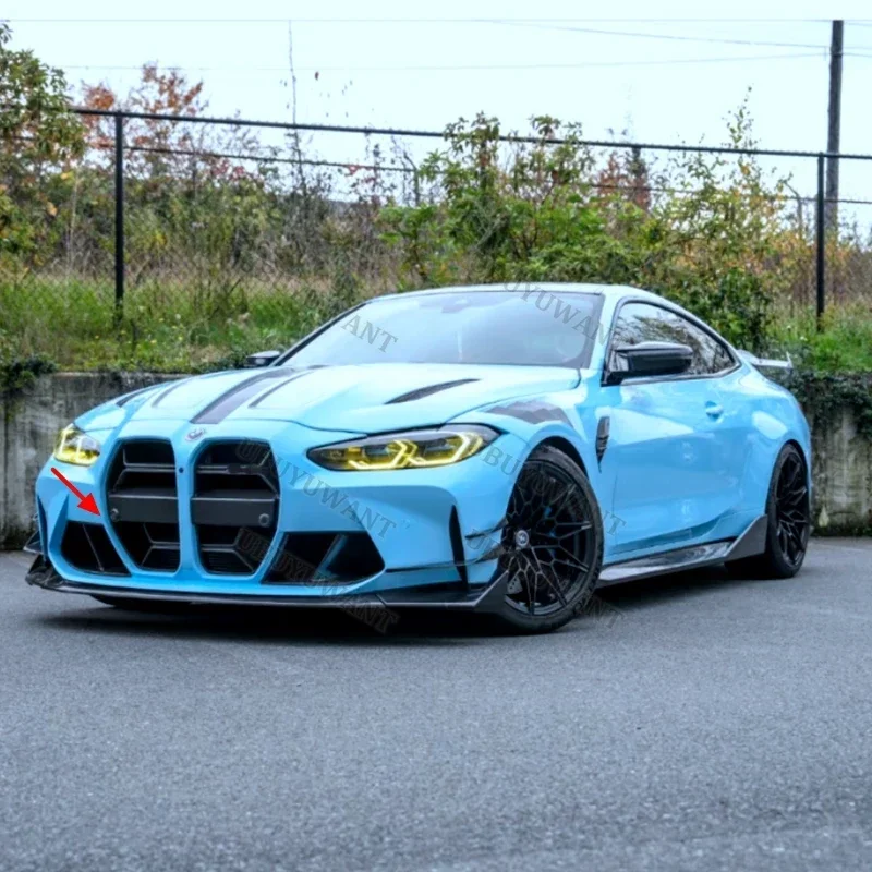 Фото Для BMW G80 M3 G82 G83 M4 2021 2022 2023: Верхняя центральная решетка радиатора в стиле CSL (сетка) №5