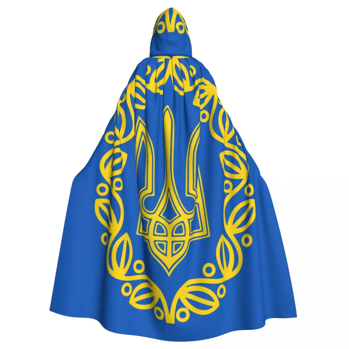 

Hooded Cloak Polyester Unisex Witch Cape Costume AccessoryFlag Of The President Of Ukrain
