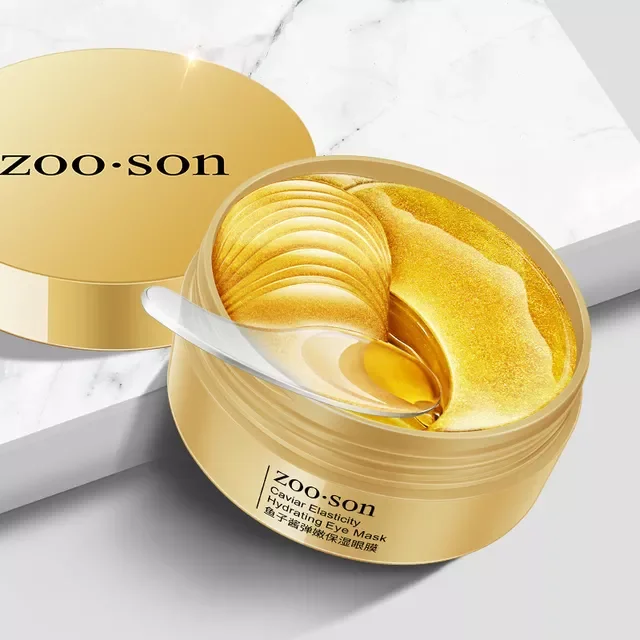 

Gold Caviar Moisturizing Crystal Collagen Eye Mask Anti-Wrinkle Anti Aging Eye Skin Care Patch Dilute Fine Lines Mask TSLM1