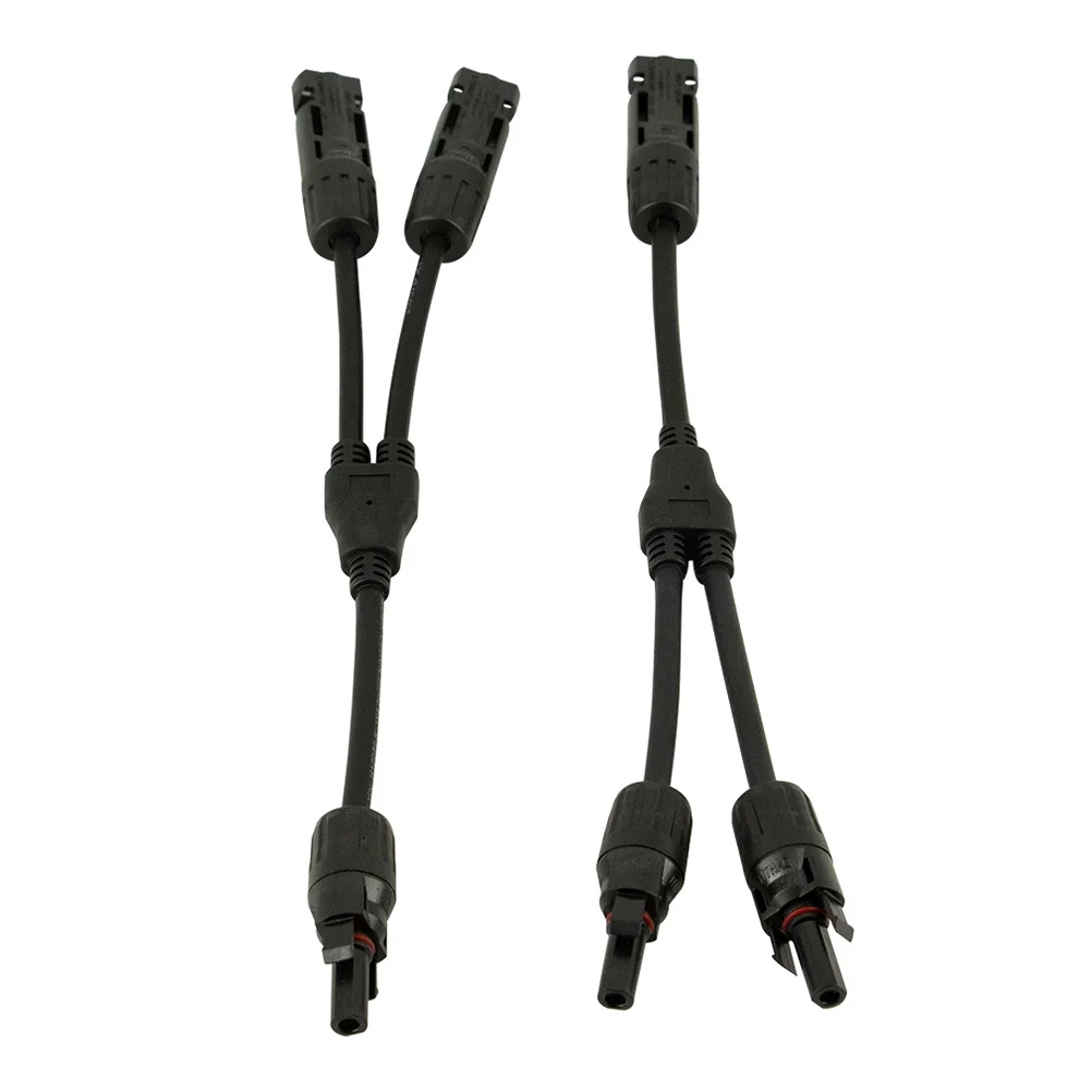 

2pcs Solar Cable Replacement Practical Portable Splitter Solar Panel Cable Solar Connector Adapter Cable Solar Panel Wire