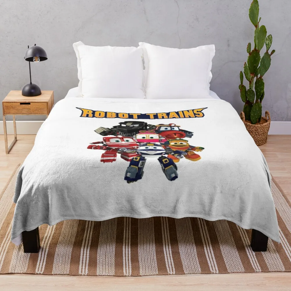 

Robot Trains Cartoon show kids Throw Blanket Giant Sofa Blanket