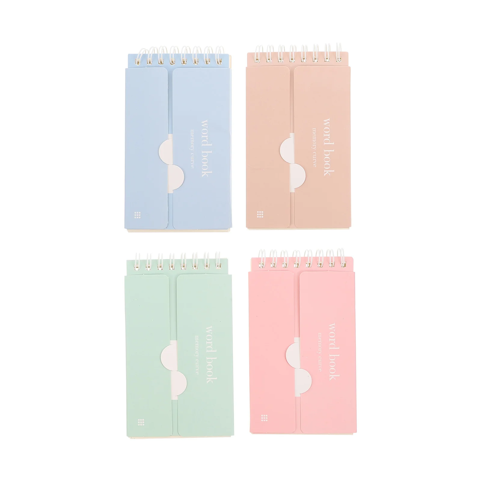

4Pcs Notes Pads Portable Vocabulary Cards Notepads Memo Cards (Assorted Color)