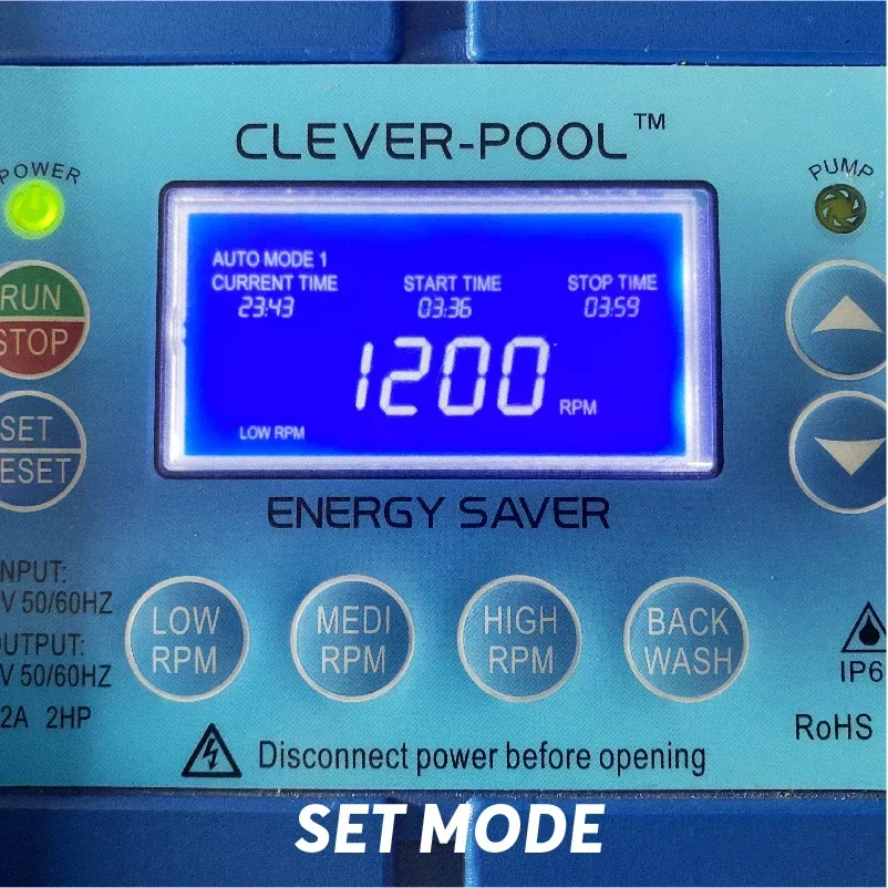 Умный энергосберегающий электронный контроллер скорости насоса частота 50 / 60 Гц 2