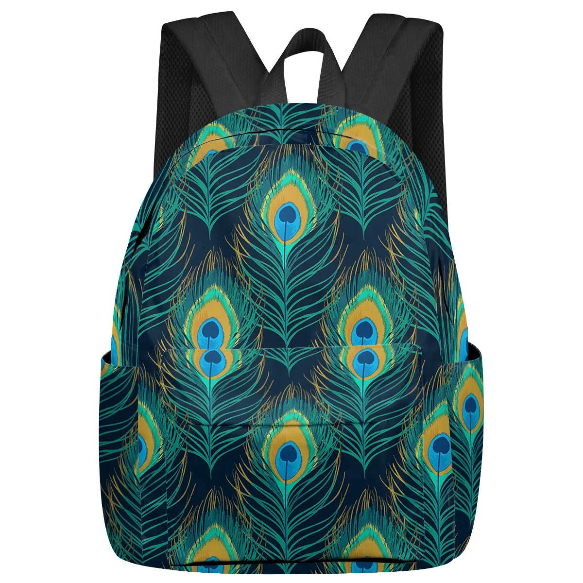 Рюкзак с павлиньими перьями для мужчин и женщин школьные ранцы подростков