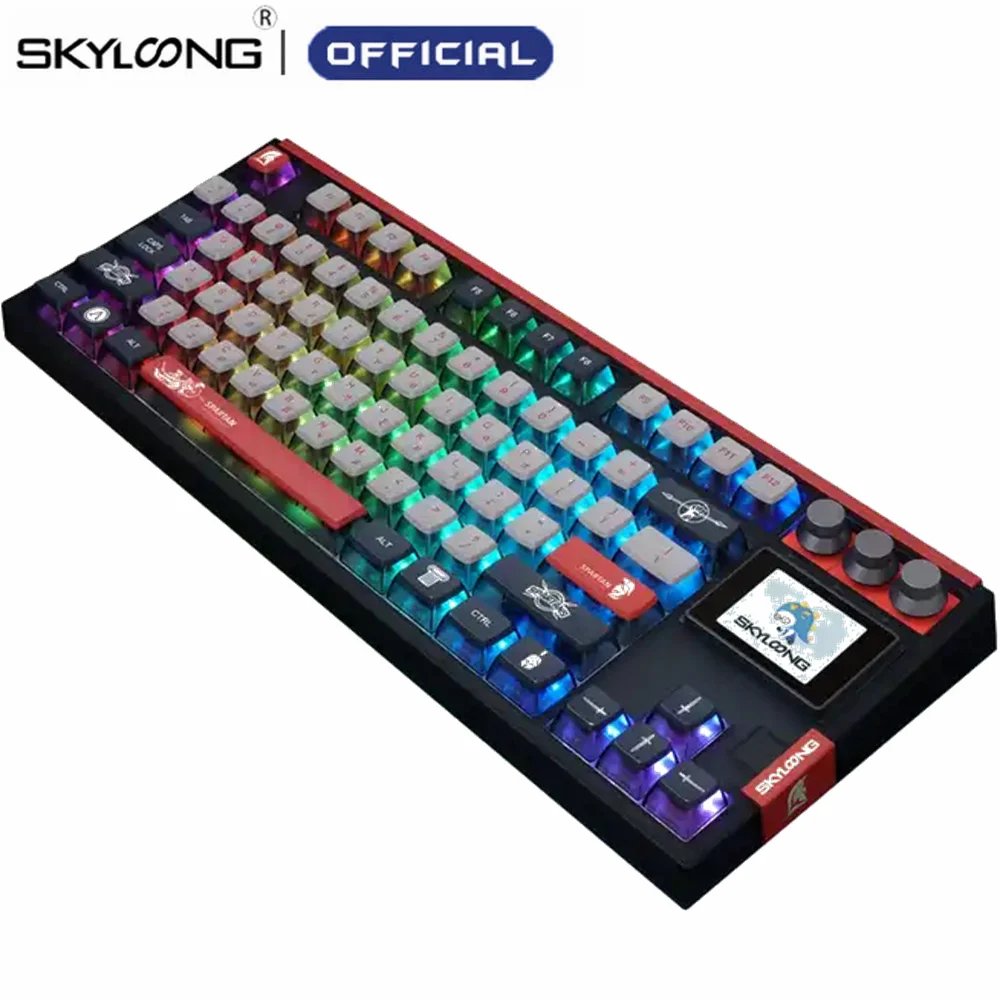Механическая клавиатура SKYLOONG Numpad, горячая Распродажа, Mx RGB подсветка GK87PRO, 87 клавиш, 2,4G, Bluetooth, беспроводные игровые клавиатуры