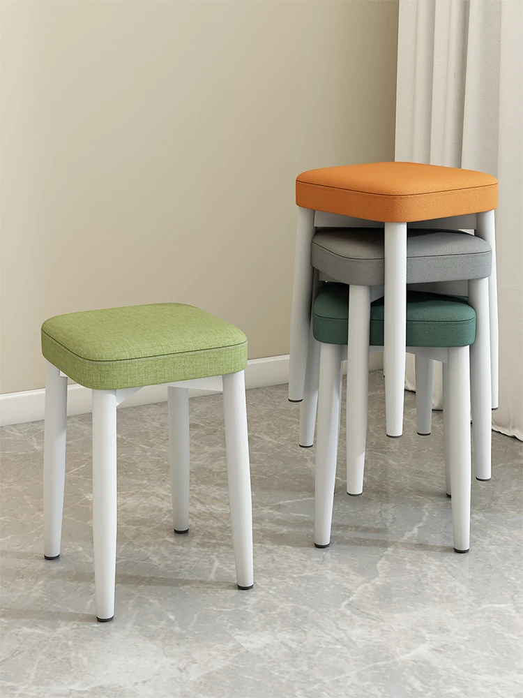 

Квадратные стулья в скандинавском стиле, обеденные стулья, Минималистичная одежда и искусственные маленькие стулья для дома