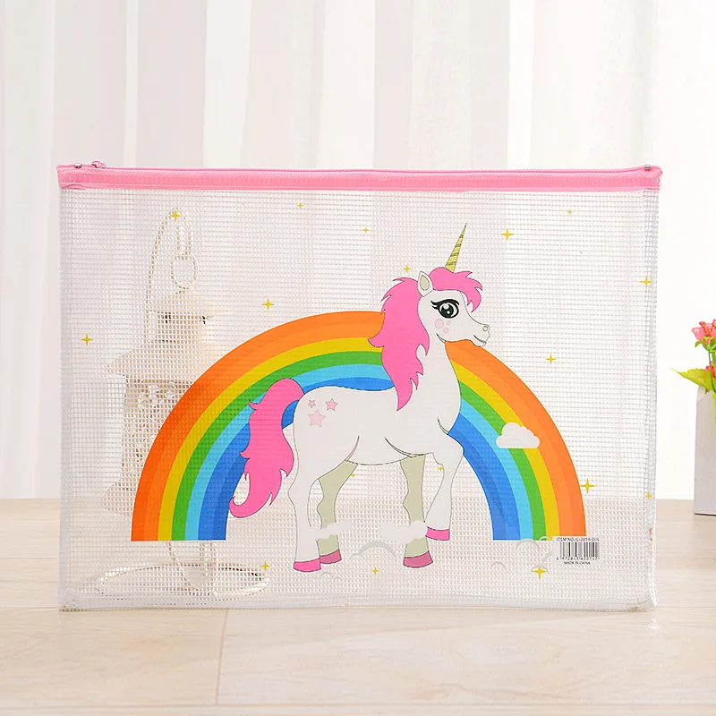 

Unicorn Rainbow A5 File Bag Document Bag File Folder Stationery Filing Production