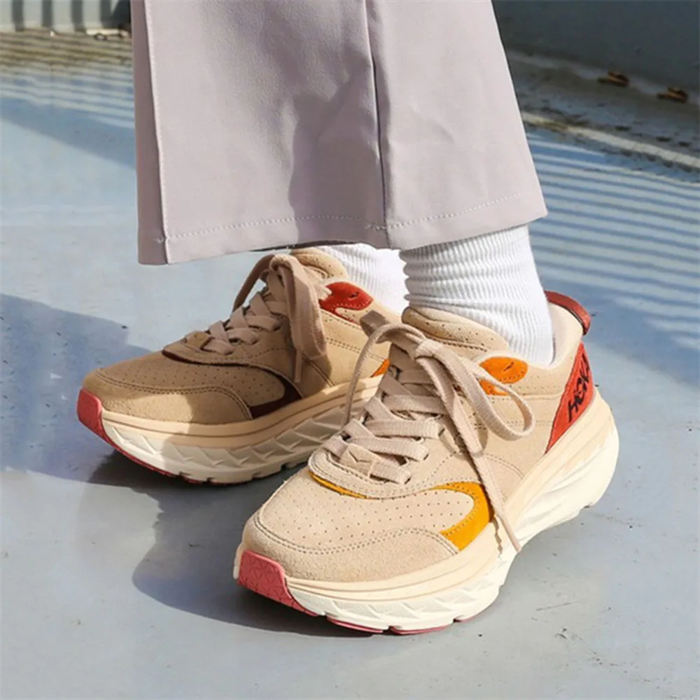 Hoka Bondi L Running Shoes Thick Bottom Heighten Women Shoes Waterproof Non-slip Hiking Sports Hiking Shoes Men Sneakers tennis