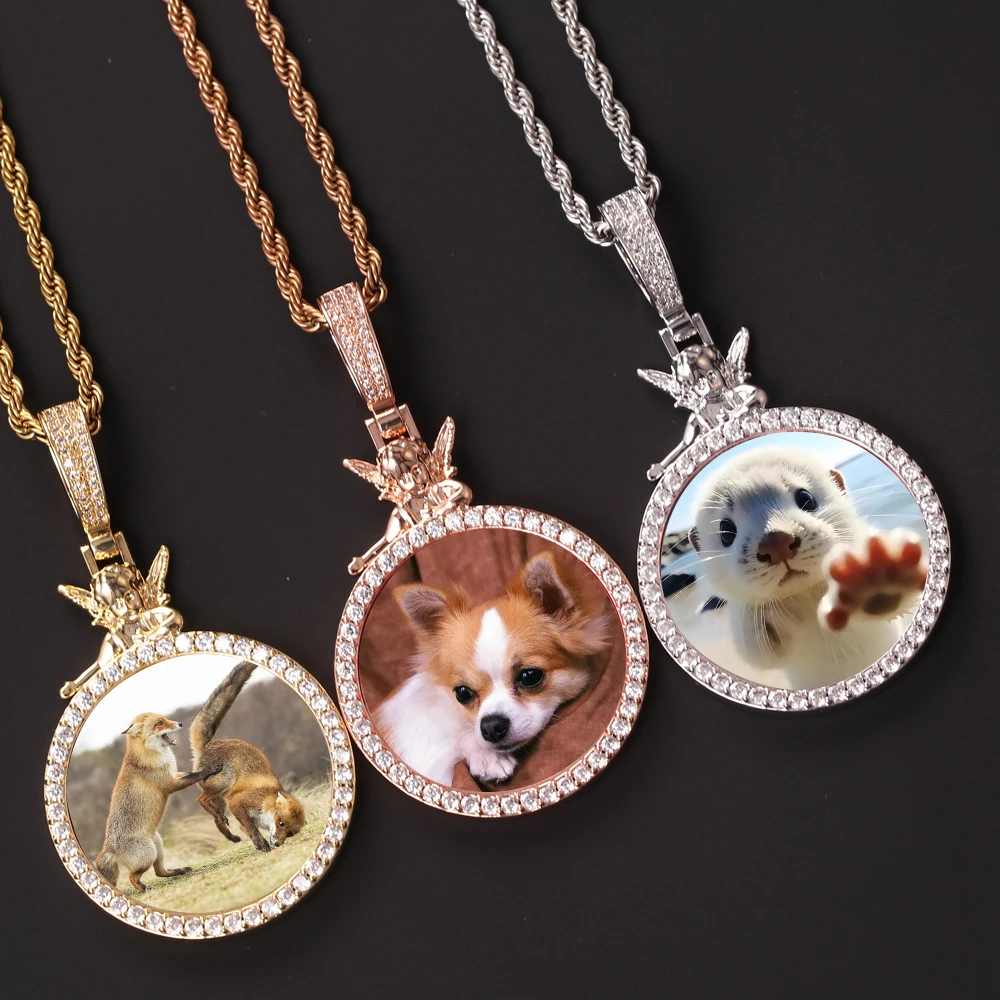 Новое персонализированное ожерелье со стеклянным ангелом ювелирное изделие для