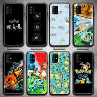 pokemon squirtle bulbasaur phone case for samsung galaxy a52 a21s a02s a12 a31 a81 a10 a30 a32 a50 a80 a71 a51 5g