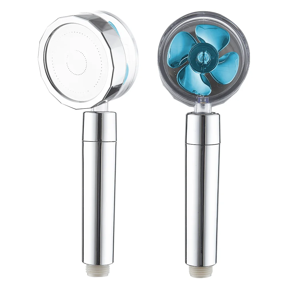 

Водосберегающая душевая лейка Turbo Propeller голубая