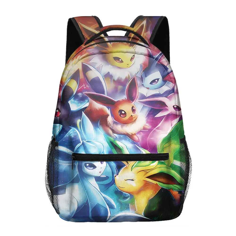 

Pokémon School Bag Pikachu Backpack Polyester Lightening 3D Printing Children's Large-Capacity Backpack Student School Bag