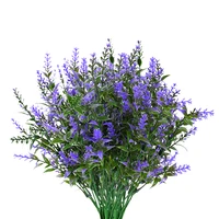 3pcs artificial lavender romantic purple provence simulation bouquet wedding home decoration christmas table ornament fake plant