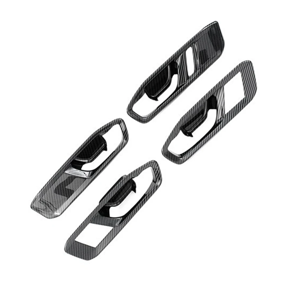 

For Honda For Accord 2023 4pcs Car Trim Carbon Fiber Styling Inside Door Handle Cover High Quality ABS Door Handle Bowl Cover Tr