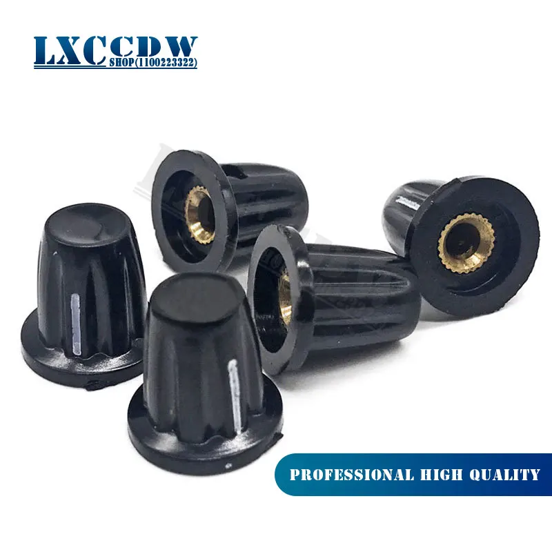 

10pcs Bakelite potentiometer knob hole: 4MM for WH5 WXD3-13 K17-01 potentiometer