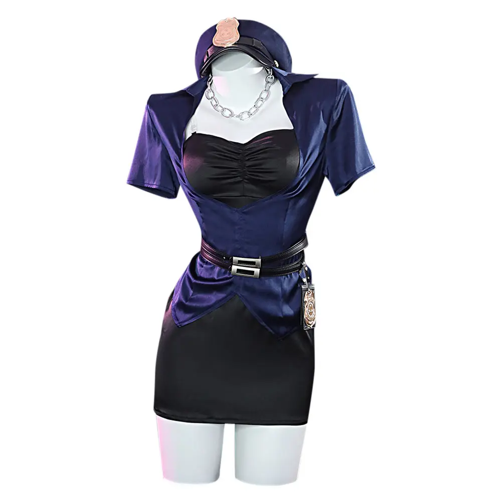 

My Dress-Up Darling Kitagawa Marin Cosplay Costume Policewoman Uniform Dress Outfits Halloween Carnival Suit