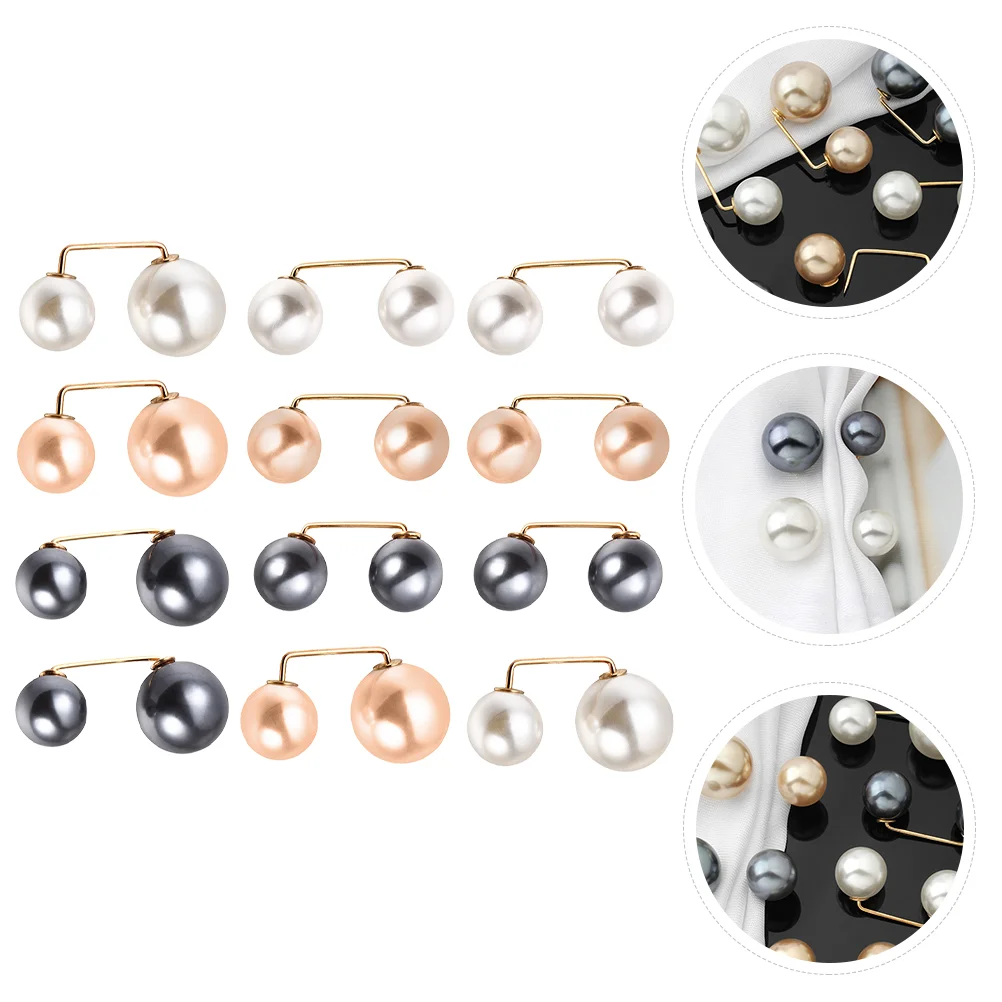 

Pearl Clips Broochsafety Pin Dress Shawl Cinch Backforcollar Heavy Duty Artificial Faux Scarves Clasp Clothing Dresses Women